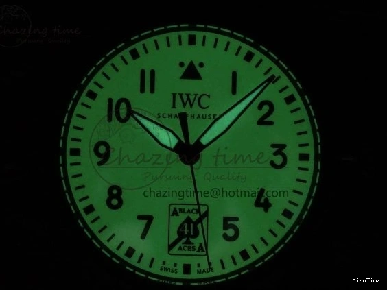 MIROTIME 0118 Pilot Black Ace BLSF 1:1 Best Edition White Lume Dial on Black Nylon Strap MIYOTA OnTrend 7021